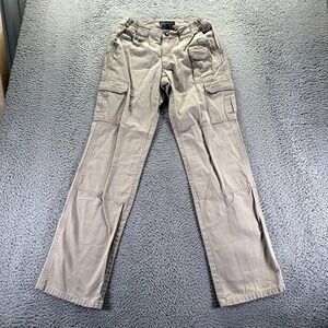 5.11 Tactical Pant Womens 4 Beige Cotton Cargo Workwear Utility Hiking Gorpcore